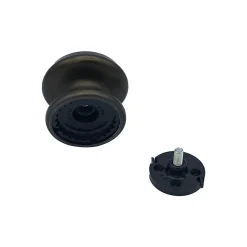 Bouton tirant de porte fixe D80 mm en aluminium Marron foncé - breveté