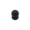 Bouton tirant de porte fixe D50 mm en aluminium Noir - breveté - lot de 6 boutons