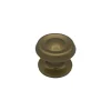 Bouton tirant de porte fixe D80 mm en aluminium Bronze poli - breveté - lot de 6 boutons