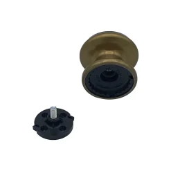 Bouton tirant de porte fixe D80 mm en aluminium Bronze poli - breveté - lot de 6 boutons