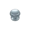 Bouton tirant de porte fixe D70 mm en aluminium Argent poli - breveté