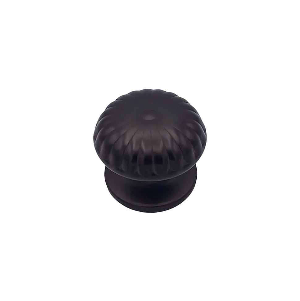 Bouton tirant de porte fixe D70 mm en aluminium Marron foncé - breveté - lot de 6 boutons