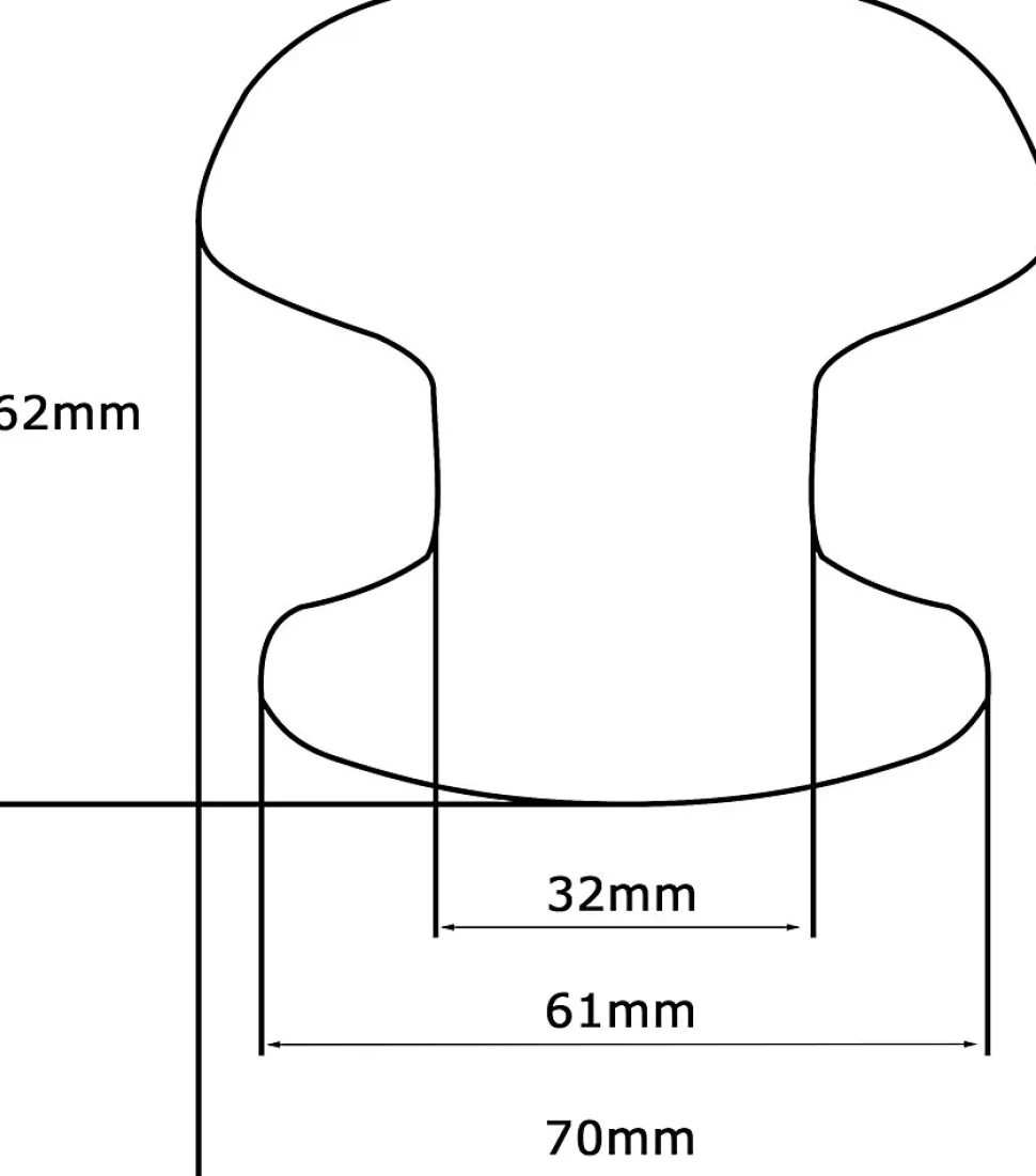 Bouton tirant de porte fixe D70 mm en aluminium Marron foncé - breveté - lot de 6 boutons