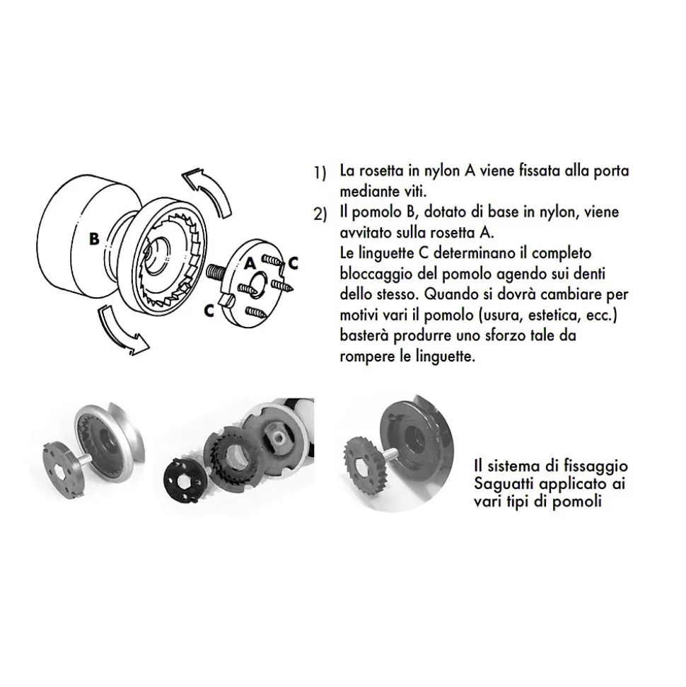 Bouton tirant de porte fixe D70 mm en aluminium Marron foncé - breveté - lot de 6 boutons