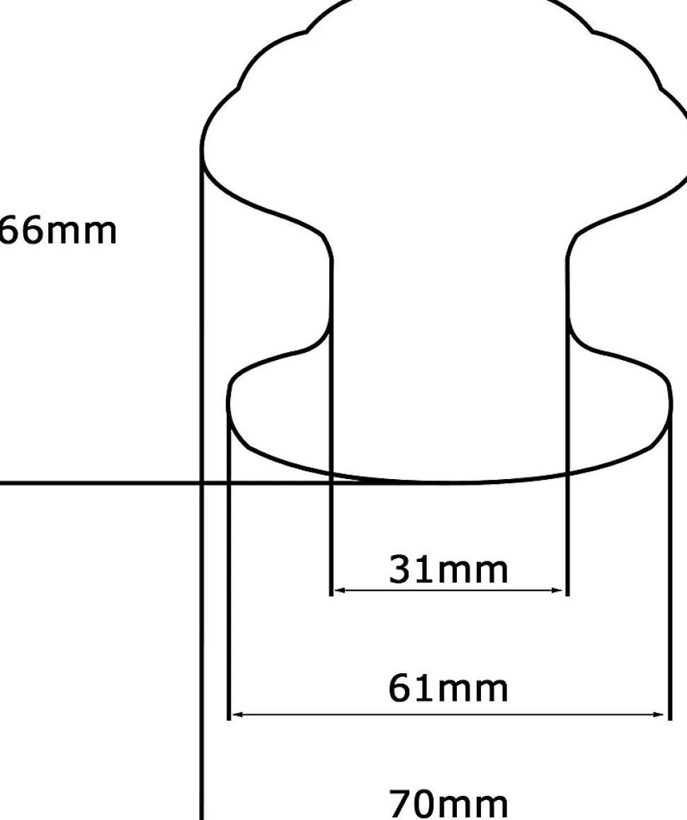 Bouton tirant de porte fixe D70 mm en aluminium Noir - breveté - lot de 6 boutons