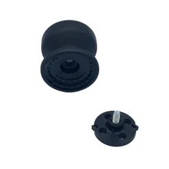 Bouton tirant de porte fixe D70 mm en aluminium Noir - breveté - lot de 6 boutons