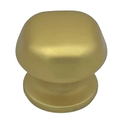 Bouton tirant de porte fixe D60 mm en aluminium Or satiné - breveté