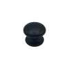 Bouton tirant de porte fixe D70 mm en aluminium Noir - breveté - lot de 6 boutons