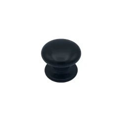 Bouton tirant de porte fixe D70 mm en aluminium Noir - breveté - lot de 6 boutons