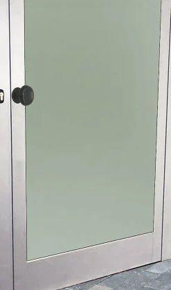 Bouton tirant de porte fixe D60 mm en aluminium Marron foncé - breveté - lot de 6 boutons