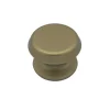 Bouton tirant de porte fixe D80 mm en aluminium Bronze satiné - breveté - lot de 6 boutons