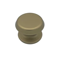 Bouton tirant de porte fixe D80 mm en aluminium Bronze satiné - breveté - lot de 6 boutons