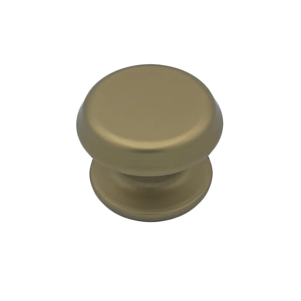 Bouton tirant de porte fixe D80 mm en aluminium Bronze satiné - breveté - lot de 6 boutons