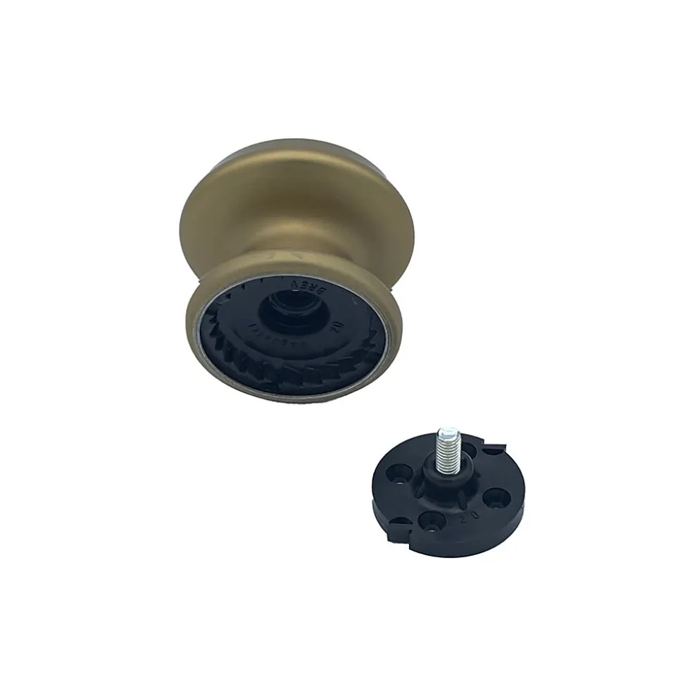 Bouton tirant de porte fixe D80 mm en aluminium Bronze satiné - breveté - lot de 6 boutons