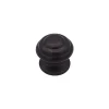 Bouton tirant de porte fixe D70 mm en aluminium Marron foncé - breveté - lot de 6 boutons