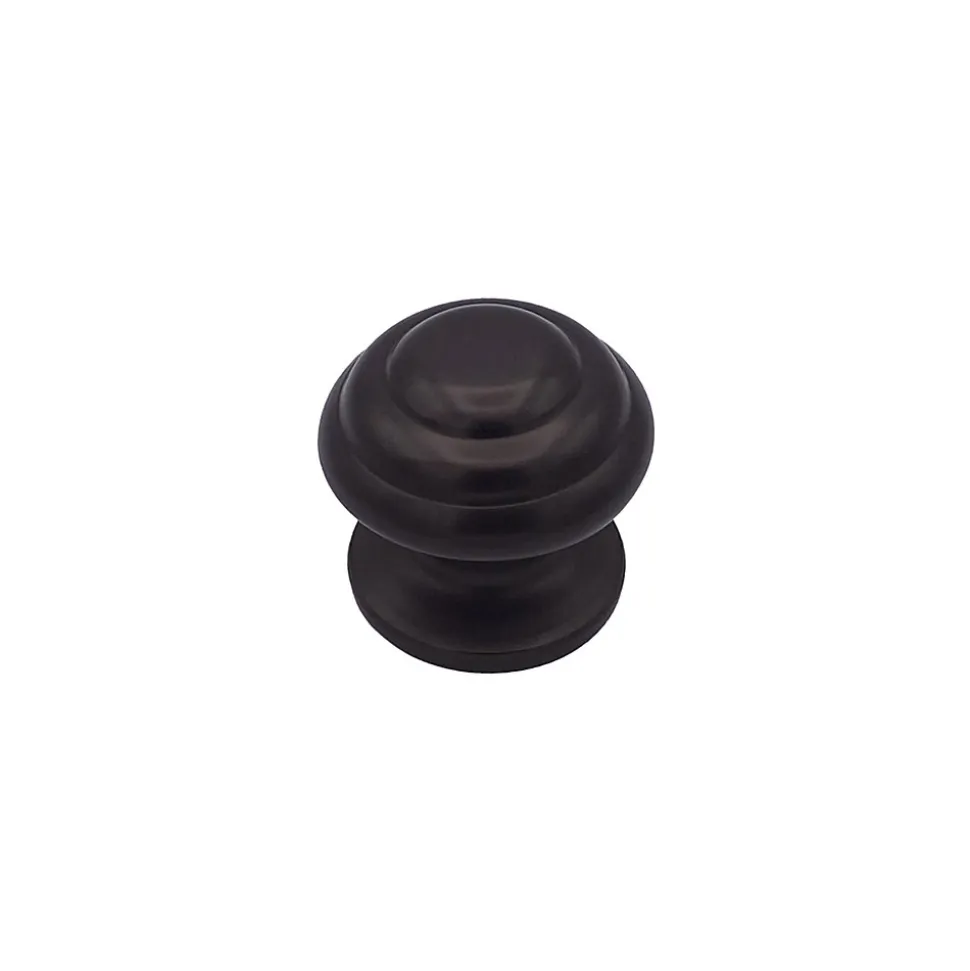 Bouton tirant de porte fixe D70 mm en aluminium Marron foncé - breveté - lot de 6 boutons