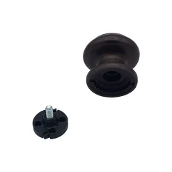 Bouton tirant de porte fixe D70 mm en aluminium Marron foncé - breveté - lot de 6 boutons