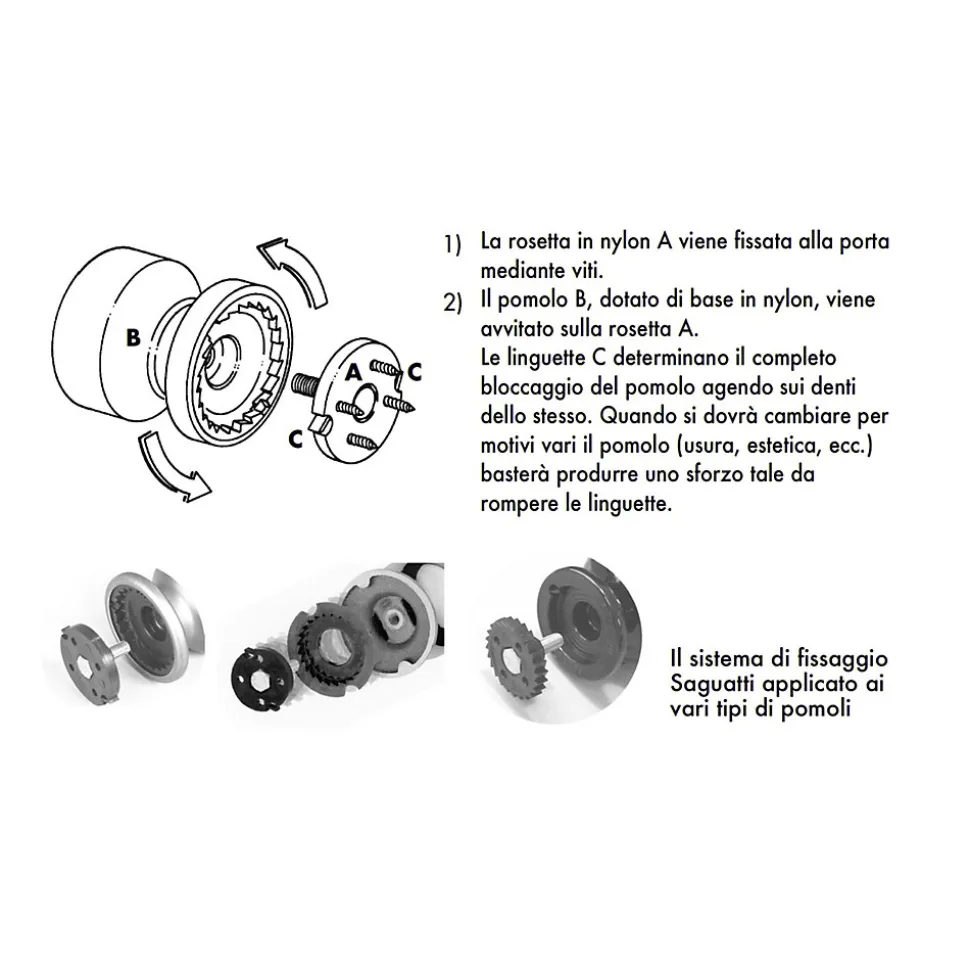 Bouton tirant de porte fixe D70 mm en aluminium Marron foncé - breveté - lot de 6 boutons