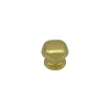 Bouton tirant de porte fixe D60 mm en aluminium Or poli - breveté - lot de 6 boutons