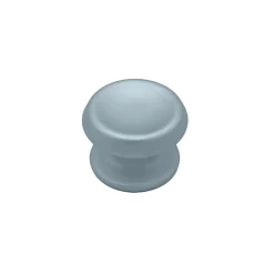 Bouton tirant de porte fixe D80 mm en aluminium Gris argent - breveté
