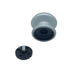 Bouton tirant de porte fixe D80 mm en aluminium Gris argent - breveté