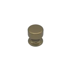 Bouton tirant de porte fixe D50 mm en aluminium Bronze poli - breveté