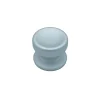 Bouton tirant de porte fixe D70 mm en aluminium Gris argent - breveté - lot de 6 boutons