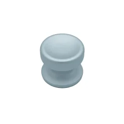 Bouton tirant de porte fixe D70 mm en aluminium Gris argent - breveté - lot de 6 boutons