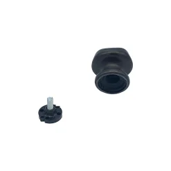 Bouton tirant de porte fixe D60 mm en aluminium Marron foncé - breveté