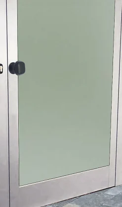 Bouton tirant de porte fixe D60 mm en aluminium Marron foncé - breveté