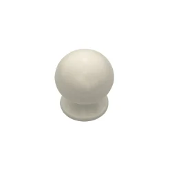Bouton tirant de porte fixe en nylon D70 mm blanc RAL 9010