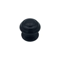 Bouton tirant de porte fixe D70 mm en aluminium Noir - breveté