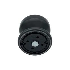 Bouton tirant de porte fixe D70 mm en aluminium NOIR RAL 9005 - breveté