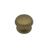 Bouton tirant de porte fixe D80 mm en aluminium Bronze satiné - breveté