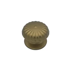 Bouton tirant de porte fixe D80 mm en aluminium Bronze satiné - breveté