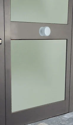 Bouton tirant de porte fixe D70 mm en aluminium GRIS ARGENT - breveté