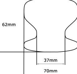 Bouton tirant de porte fixe D70 mm en aluminium GRIS ARGENT - breveté