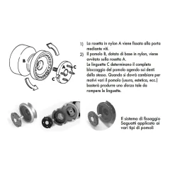 Bouton tirant de porte fixe D70 mm en aluminium GRIS ARGENT - breveté