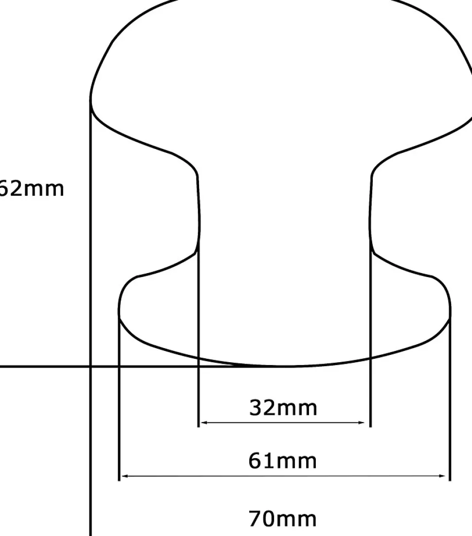 Bouton tirant de porte fixe D70 mm en aluminium Noir - breveté - lot de 6 boutons