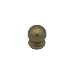 Bouton tirant de porte fixe D50 mm en aluminium Bronze satiné - breveté - lot de 6 boutons