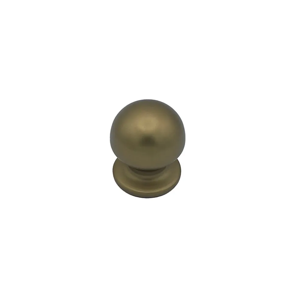Bouton tirant de porte fixe D50 mm en aluminium Bronze satiné - breveté - lot de 6 boutons