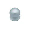 Bouton tirant de porte fixe D70 mm en aluminium Gris argent - breveté - lot de 6 boutons
