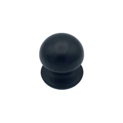 Bouton tirant de porte fixe D70 mm en aluminium Noir - breveté - lot de 6 boutons