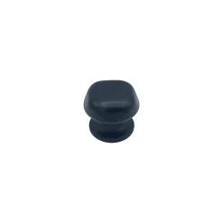 Bouton tirant de porte fixe D60 mm en aluminium Noir - breveté - lot de 6 boutons