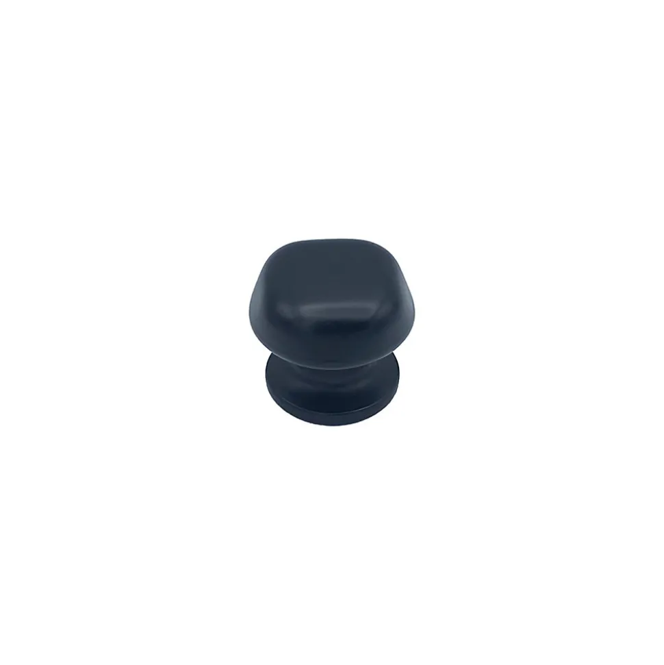 Bouton tirant de porte fixe D60 mm en aluminium Noir - breveté - lot de 6 boutons