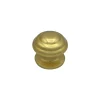 Bouton tirant de porte fixe D80 mm en aluminium Or poli - breveté - lot de 6 boutons