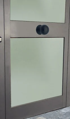 Bouton tirant de porte fixe D70 mm en aluminium Noir - breveté
