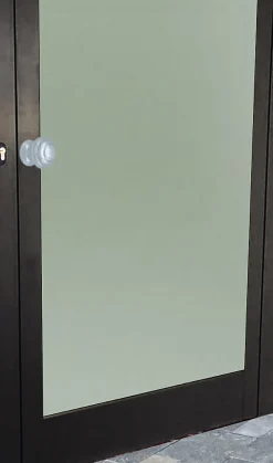 Bouton tirant de porte fixe D60 mm en aluminium Argent poli - breveté