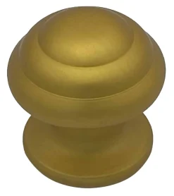 Bouton tirant de porte fixe D60 mm en aluminium Or satiné - breveté