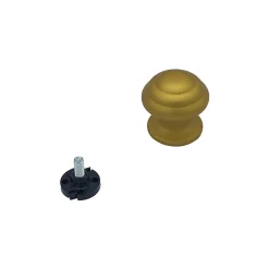 Bouton tirant de porte fixe D60 mm en aluminium Or satiné - breveté